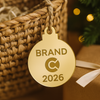 Corporate Mini Mirror 🎄Εταιρικό Γούρι 2026 | Διάμετρος 4 cm| σετ 50 τεμαχίων