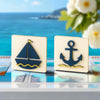 Μπομπονιέρες με άγκυρα navy και καραβάκι σε λευκή πλάτη So Cute Cut