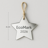 EcoMark Star 2026 – Plexiglass καθρέφτης αστέρι με λογότυπο και χρονιά, εταιρικό γούρι So Cute Cut