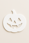 Halloween κολοκύθα από ακρυλικό – λευκή και πορτοκαλί 7εκ