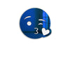 Διακοσμητικός ακρυλικός καθρέφτης τοίχου emoji Φιλί - So Cute Cut