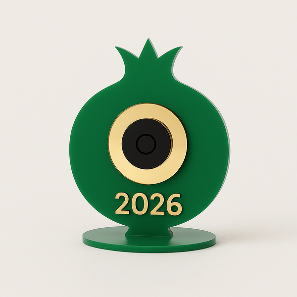 Γούρι “Ρόδι 2026” με μάτι – Plexiglass Κρεμαστό & Επιτραπέζιο σε 4 χρώματα |