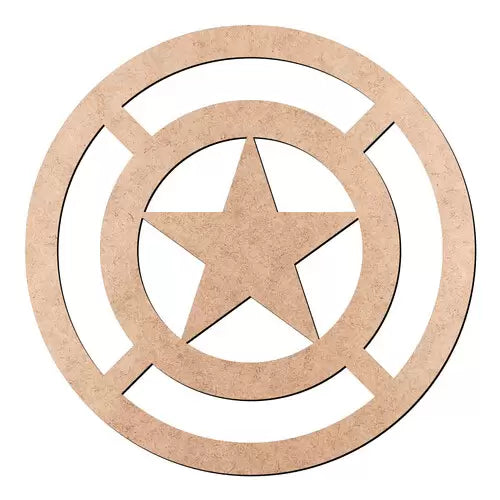 Ξύλινο στοιχείο Captain America Shield - So Cute Cut