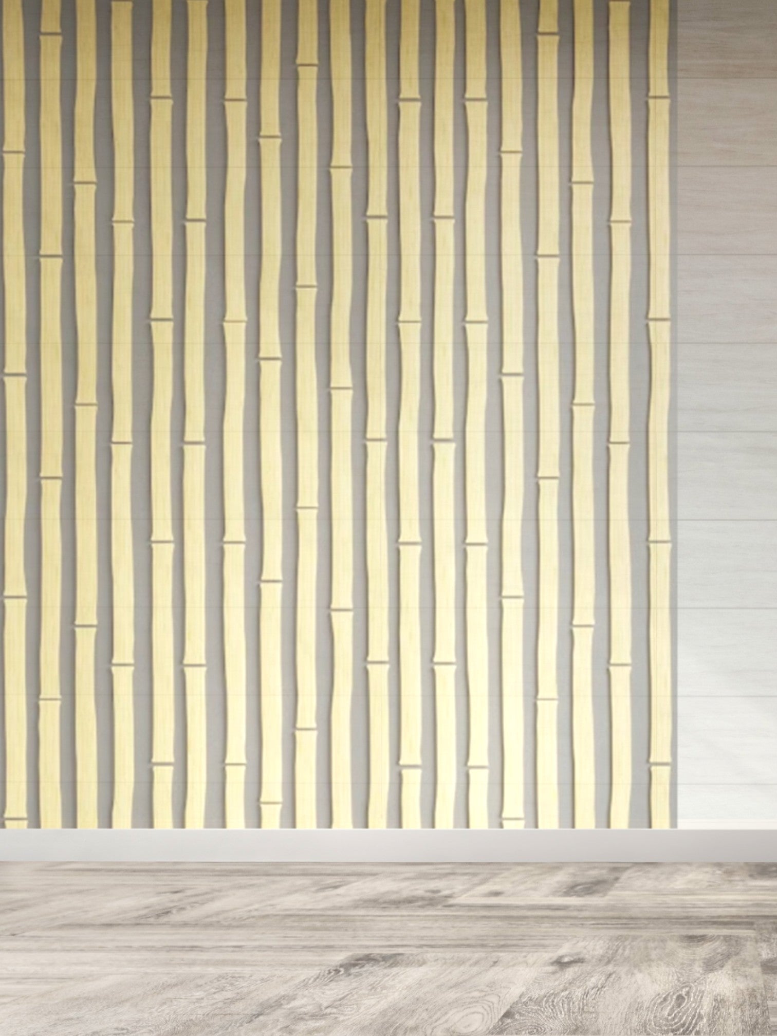 Διακοσμητικά πάνελ τοίχου σε σχήμα Bamboo- 3D ξύλινα πάνελ σε συσκευασία 24 τεμαχίων - So Cute Cut