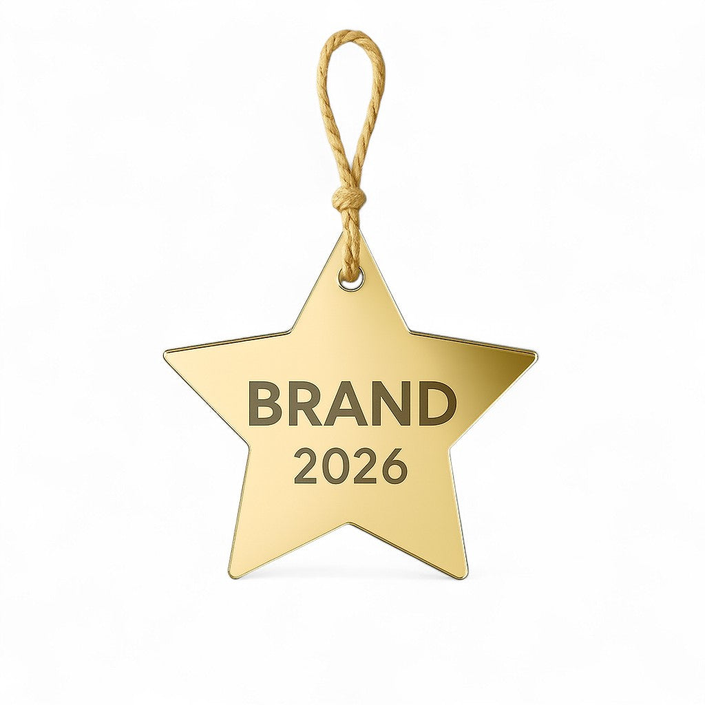 EcoMark Star – Εταιρικό Γούρι 2026 | Διάμετρος 4 cm | σετ 50 τεμαχίων