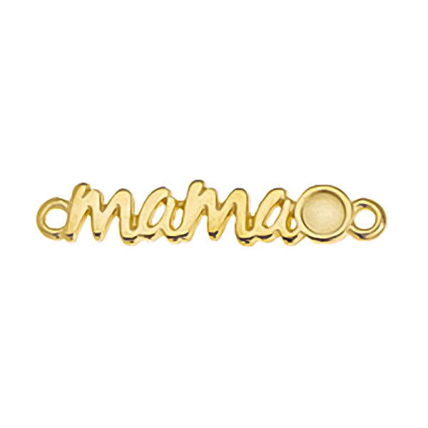 Μοτίφ ''mama'' με μάτι με 2 κρικάκια σε συσκευασία - So Cute Cut