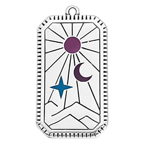 Μοτιφ παραλληλόγραμμο spiritual ηλιος κρεμαστό σε συσκευασία - So Cute Cut
