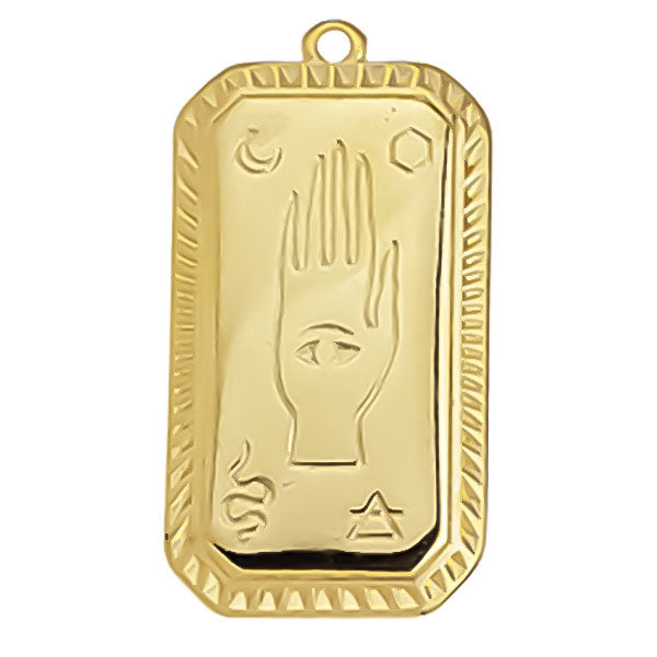 Μοτίφ παραλληλόγραμμο spiritual χέρι Hamsa κρεμαστό σε συσκευασία - So Cute Cut
