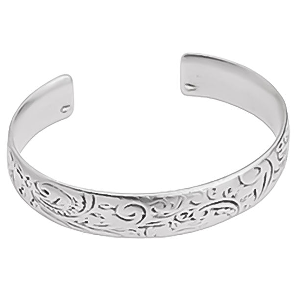 Μεταλλικό βραχιόλι με floral pattern ορειχάλκινο 66,4 mm x 12,3 mm σε συσκευασία 1 τεμαχίου - So Cute Cut