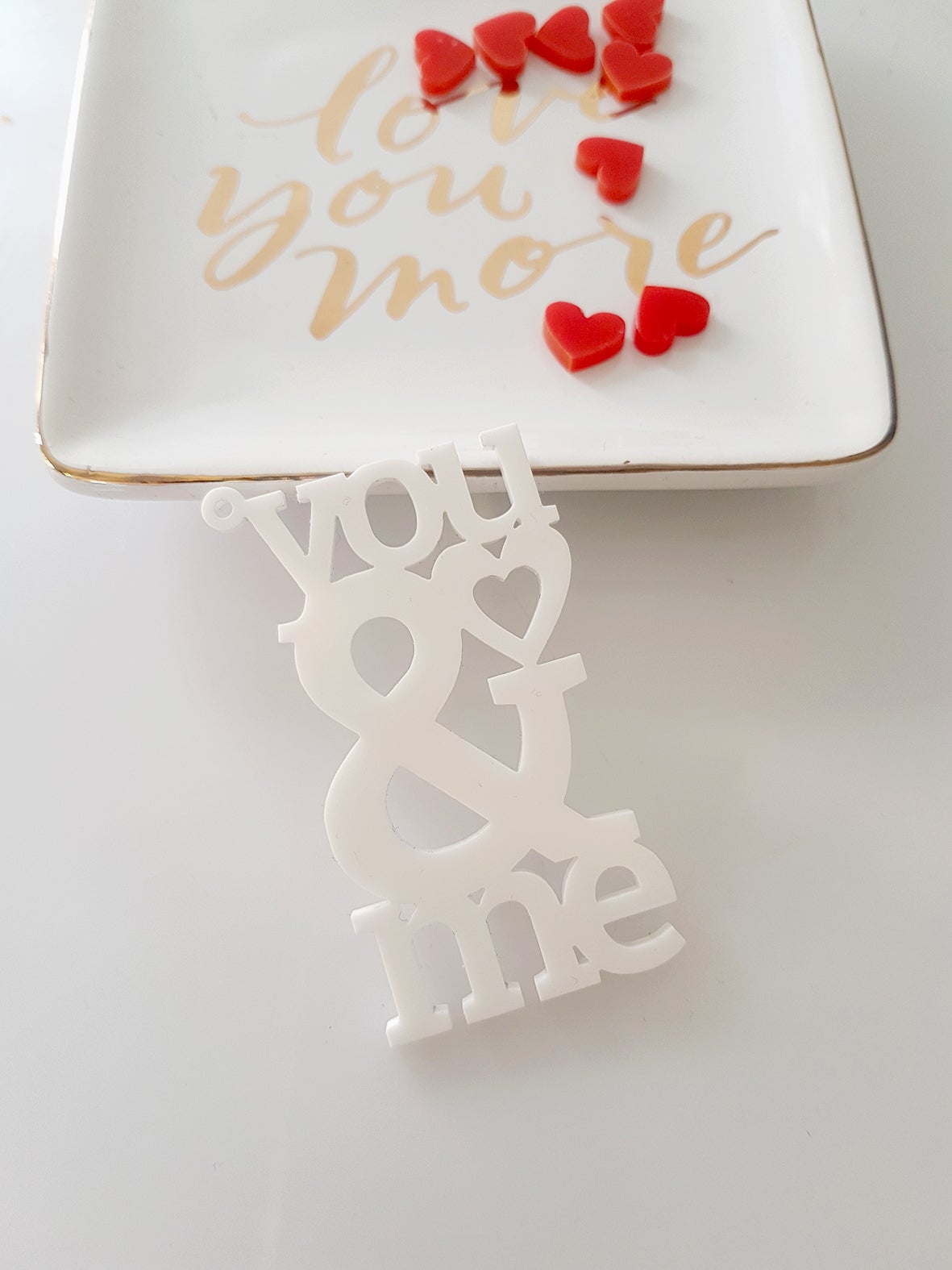 Πλεξιγκλάς μπρελόκ You & Me με μάτι σε συσκευασία 4 τεμαχίων - So Cute Cut