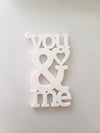 Πλεξιγκλάς μπρελόκ You & Me με μάτι σε συσκευασία 4 τεμαχίων - So Cute Cut