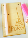 Ξύλινη ορθογώνια πλάτη λαμπάδας Paris - So Cute Cut