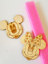 Ξύλινη κρεμαστή φιγούρα κεφάλι Mickey σε συσκευασία 5 τεμαχίων - So Cute Cut