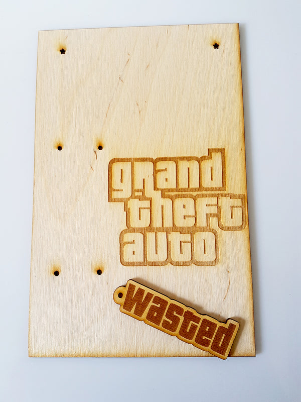 Σετ ξύλινη πλάτη λαμπάδας και στοιχείο Grand Theft Auto - So Cute Cut