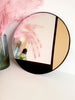 Aκρυλικός μοντέρνος δίχρωμος καθρέφτης με μαύρο ξύλο - So Cute Cut