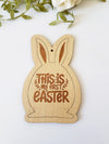 Ξύλινο λαγουδάκι This is my first Easter σε συσκευασία 5 τεμαχίων - So Cute Cut
