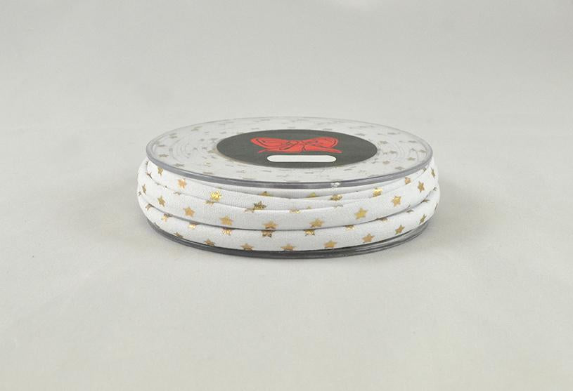 Κορδόνι Elastan Foil Stars 5mm σε συσκευασία 10 μέτρων - So Cute Cut