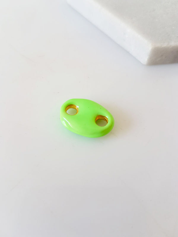 Μπρούτζινο Pig Nose με Σμάλτο 13x18mm σε συσκευασία 4 τεμαχίων - So Cute Cut