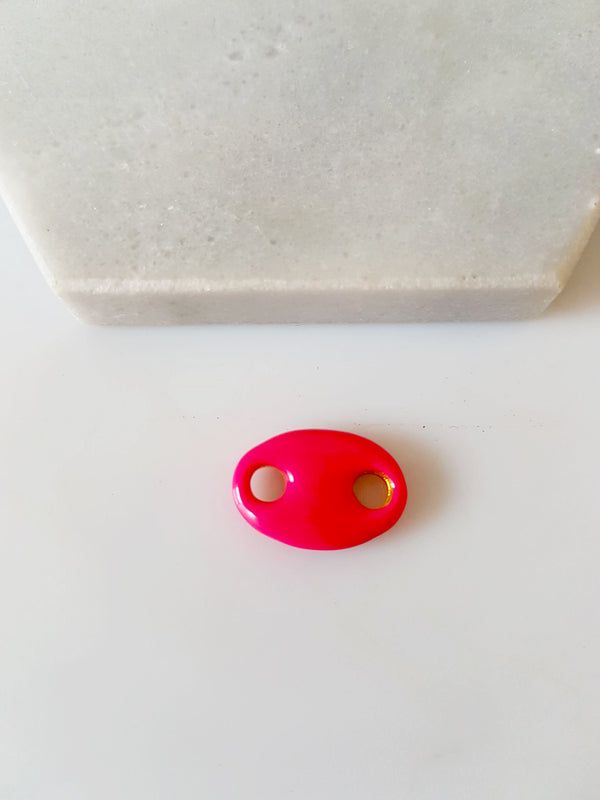 Μπρούτζινο Pig Nose με Σμάλτο 13x18mm σε συσκευασία 4 τεμαχίων - So Cute Cut