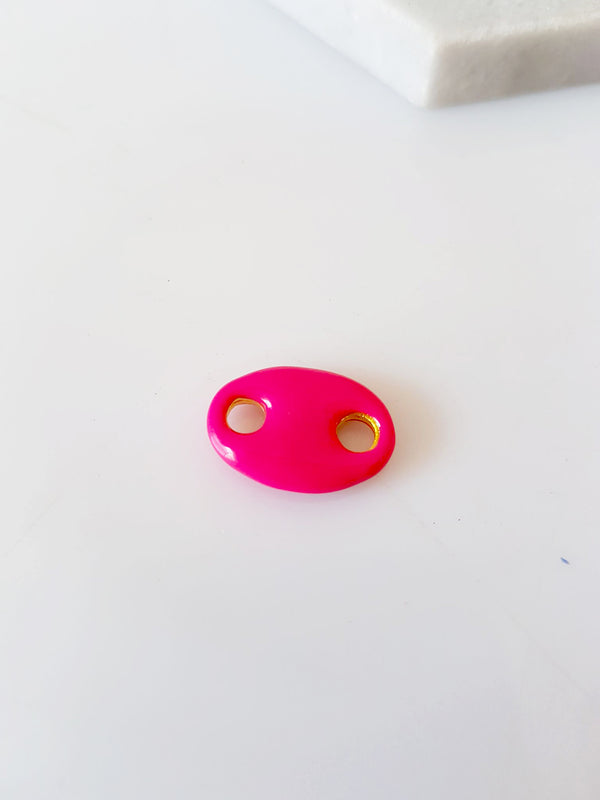 Μπρούτζινο Pig Nose με Σμάλτο 13x18mm σε συσκευασία 4 τεμαχίων - So Cute Cut