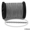 Ατσάλινη αλυσίδα Spiga 2.5 mm – συσκευασία 2 μέτρα – So Cute Cut
