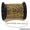 Αλυσίδα Ατσάλινη Σχήμα Κολλητή ''8'' 3.6x2x0.4mm σε συσκευασία 1 μέτρου - So Cute Cut