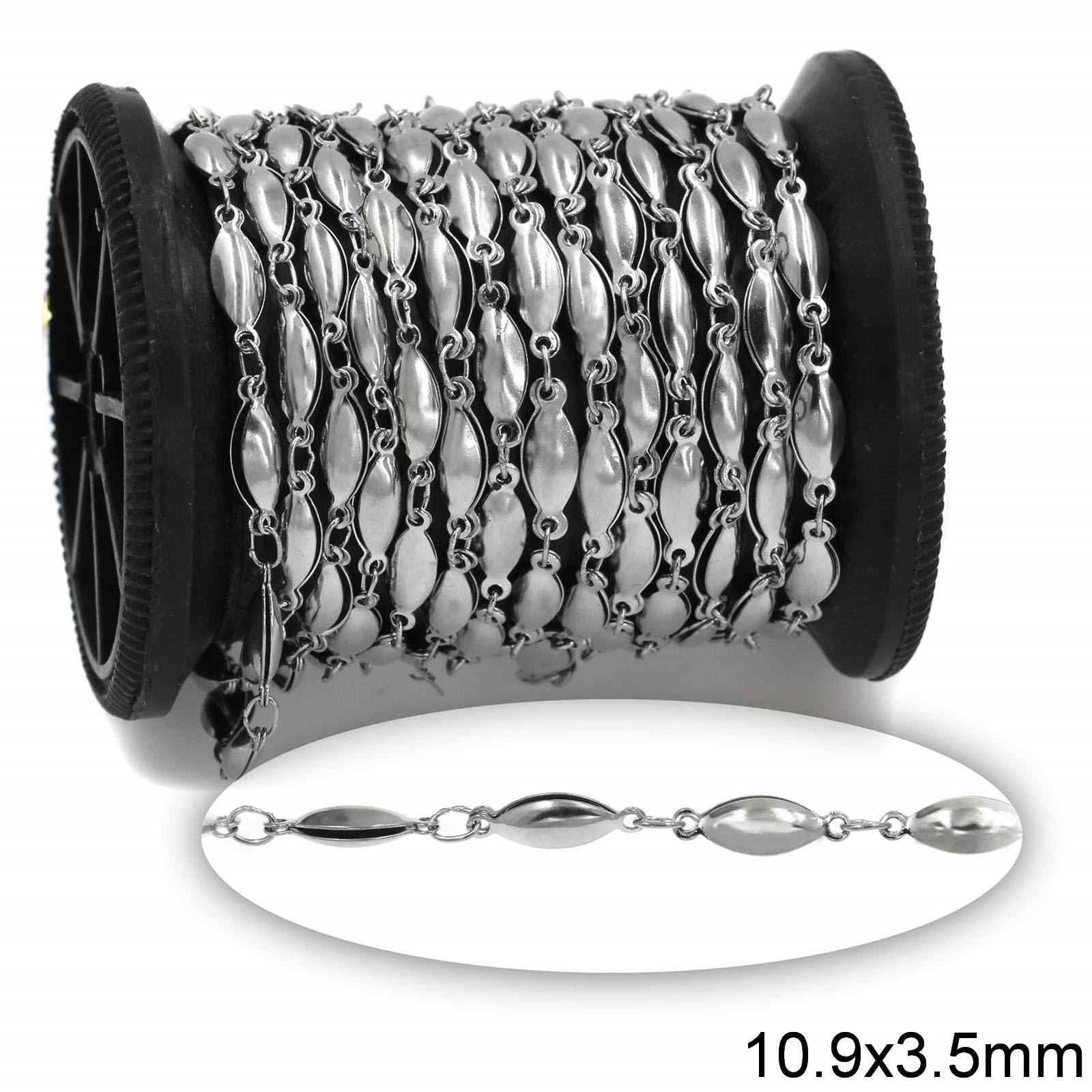 Αλυσίδα Ατσάλινη Οβάλ Κούφιο 10.9x3.5mm σε συσκευασία - So Cute Cut