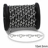 Αλυσίδα Ατσάλινη Καρδιές Περίγραμμα 10x4.5mm σε συσκευασία 2 μέτρων - So Cute Cut