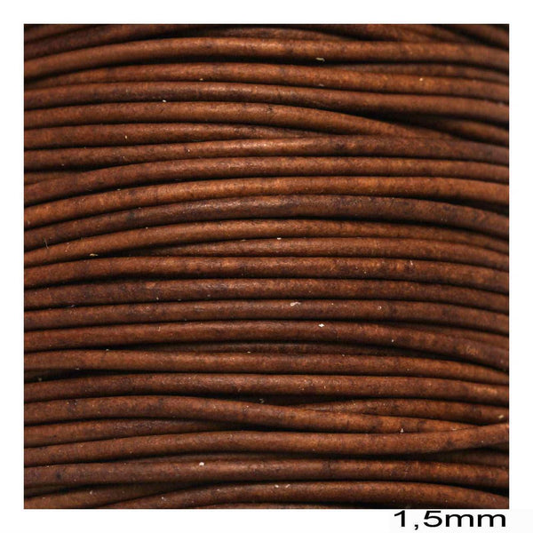 Κορδόνι Δέρμα 1.5mm σε συσκευασία 50 μέτρων, διαθέσιμο σε 2 χρώματα - So Cute Cut