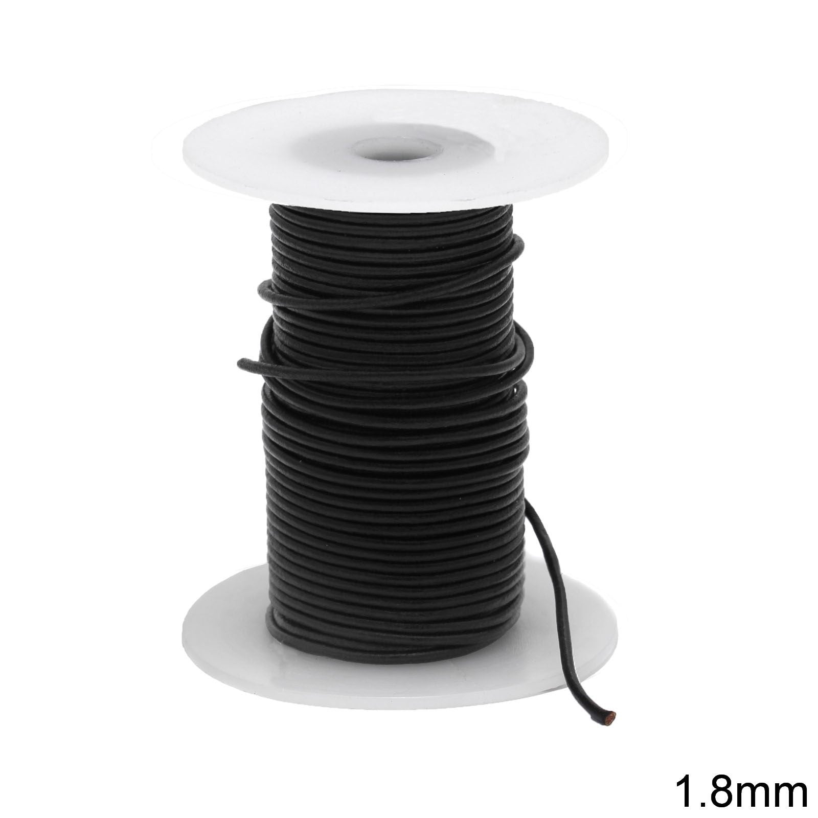 Κορδόνι Δέρμα Α 1,8 mm, Μαύρο σε συσκευασία 10 μέτρων - So Cute Cut