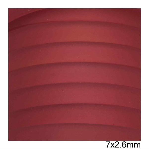 Καουτσούκ Πλακέ 7x2.6mm σε συσκευασία 4 μέτρων, διαθέσιμο σε 6 χρώματα - So Cute Cut