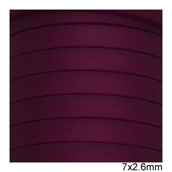 Καουτσούκ Πλακέ 7x2.6mm σε συσκευασία 4 μέτρων, διαθέσιμο σε 6 χρώματα - So Cute Cut