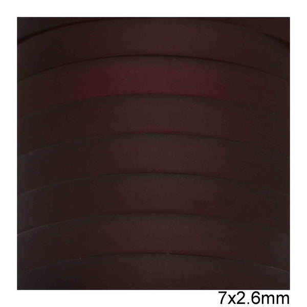 Καουτσούκ Πλακέ 7x2.6mm σε συσκευασία 4 μέτρων, διαθέσιμο σε 6 χρώματα - So Cute Cut