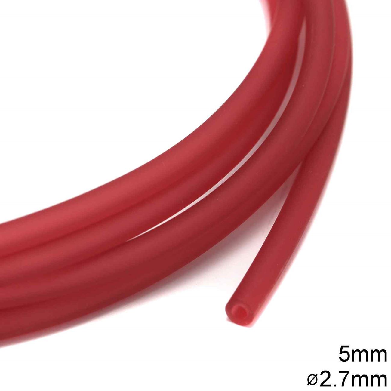 Καουτσούκ 5mm με τρύπα 2.7mm σε συσκευασία 4 μέτρων, διαθέσιμο σε 12 χρώματα - So Cute Cut