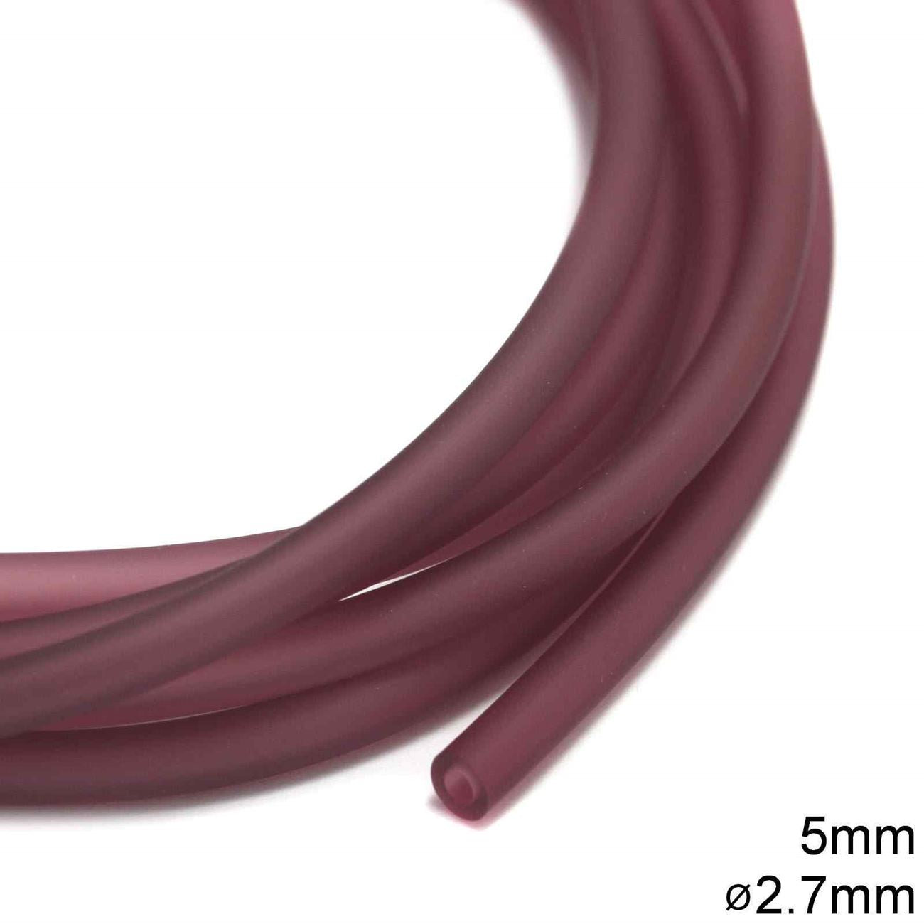 Καουτσούκ 5mm με τρύπα 2.7mm σε συσκευασία 4 μέτρων, διαθέσιμο σε 12 χρώματα - So Cute Cut