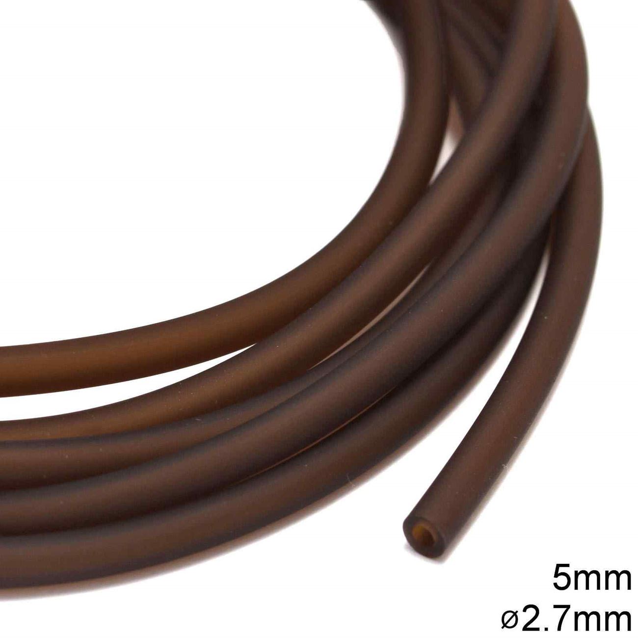 Καουτσούκ 5mm με τρύπα 2.7mm σε συσκευασία 4 μέτρων, διαθέσιμο σε 12 χρώματα - So Cute Cut