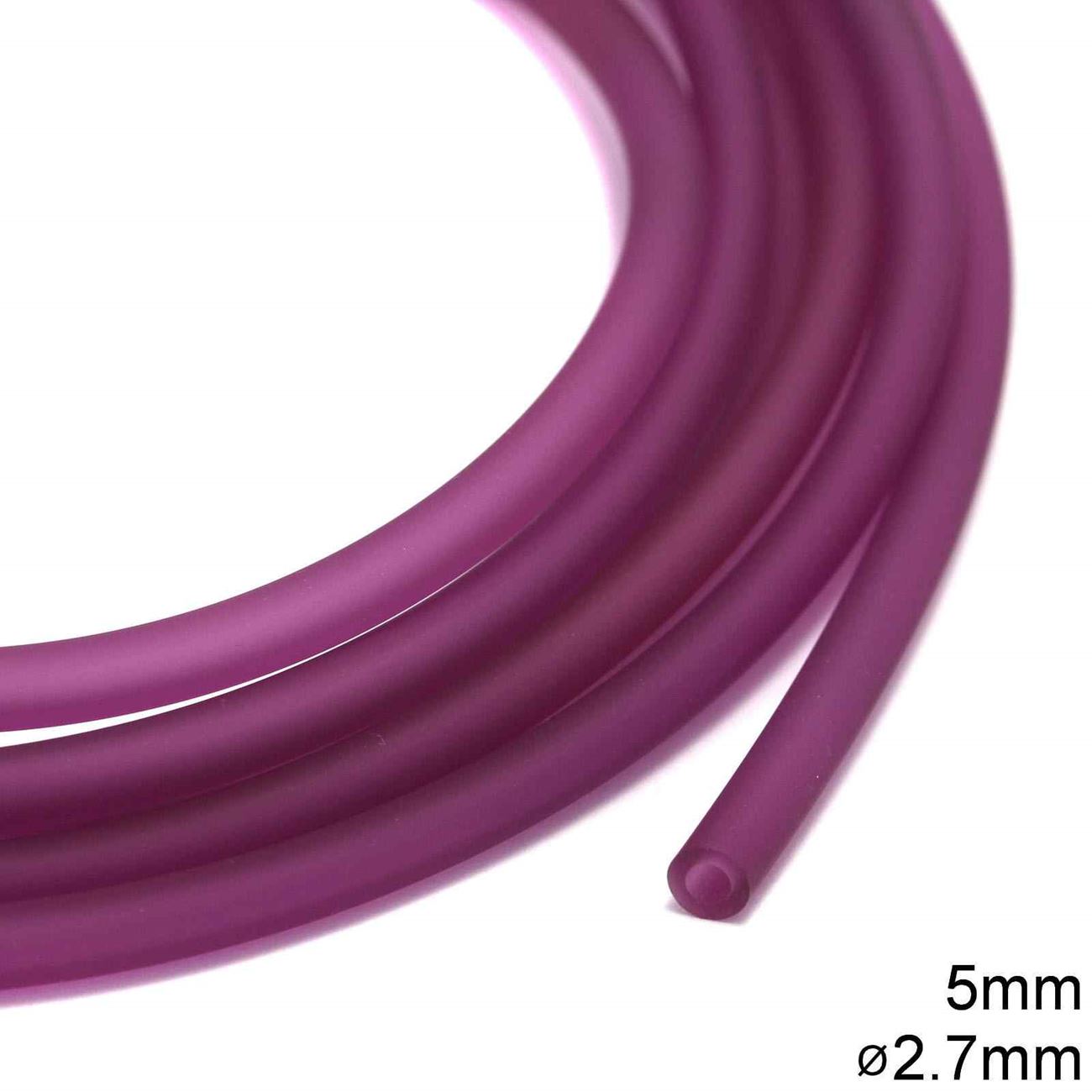 Καουτσούκ 5mm με τρύπα 2.7mm σε συσκευασία 4 μέτρων, διαθέσιμο σε 12 χρώματα - So Cute Cut