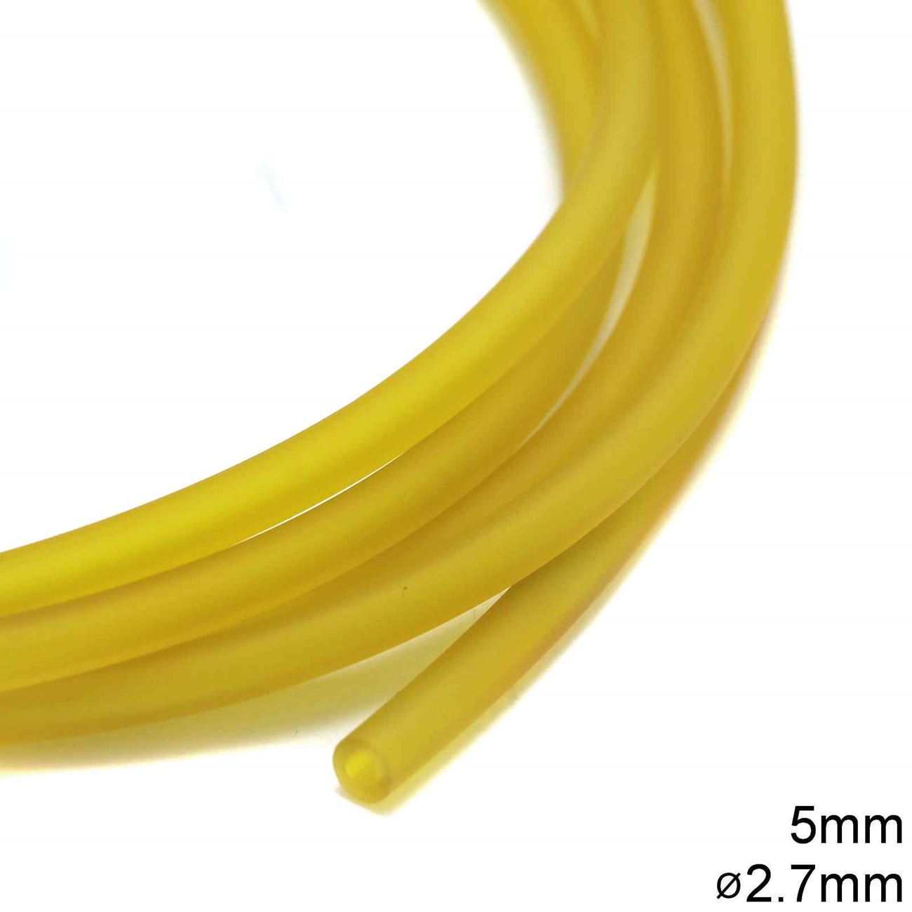 Καουτσούκ 5mm με τρύπα 2.7mm σε συσκευασία 4 μέτρων, διαθέσιμο σε 12 χρώματα - So Cute Cut