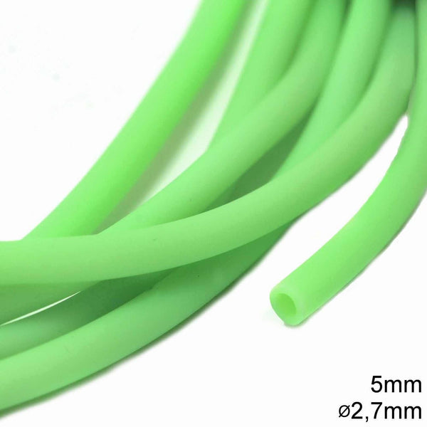 Καουτσούκ 5mm με τρύπα 2.7mm σε συσκευασία 10 μέτρων, διαθέσιμο σε 5 χρώματα - So Cute Cut
