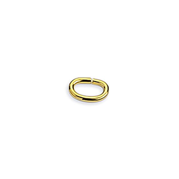 Κρικάκι Ορειχάλκινο οβάλ 8x5,5 - 1.2mm σε συσκευασία - So Cute Cut