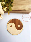 Ξύλινο διακοσμητικό στοιχείο Yin e Yang - So Cute Cut