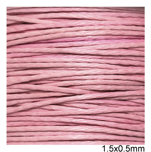 Κορδόνι Κερωμένο Πλακέ 1.5x0.5mm σε συσκευασία 300 μέτρων σε ποικιλία χρωμάτων - So Cute Cut