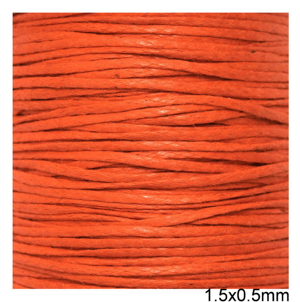 Κορδόνι Κερωμένο Πλακέ 1.5x0.5mm σε συσκευασία 300 μέτρων σε ποικιλία χρωμάτων - So Cute Cut