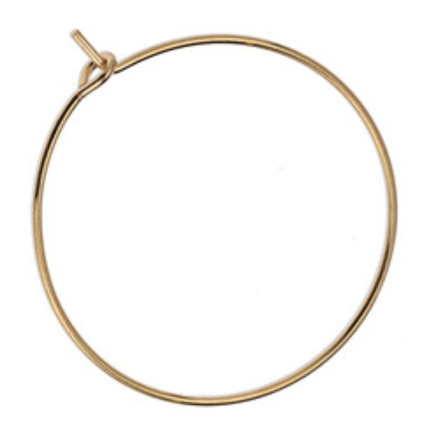 Σκουλαρίκι ορειχ. thin κρίκος 0.8x30 mm σε συσκευασία 44 και 60 τεμαχίων - So Cute Cut