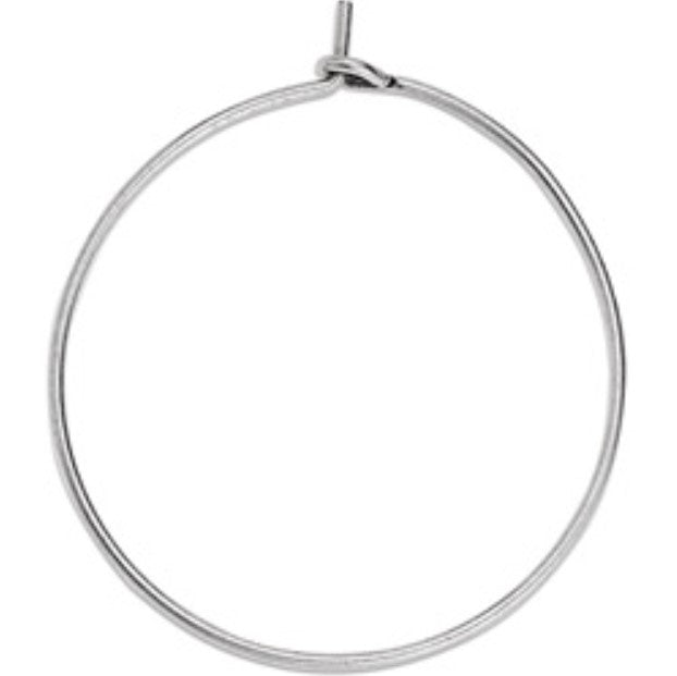 Σκουλαρίκι ορειχ. thin κρίκος 0.8x30 mm σε συσκευασία 44 και 60 τεμαχίων - So Cute Cut