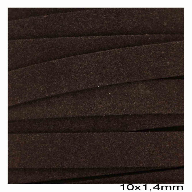 Κορδόνι suede πλακέ 10x1.4 mm σε συσκευασία 1 μέτρου - So Cute Cut