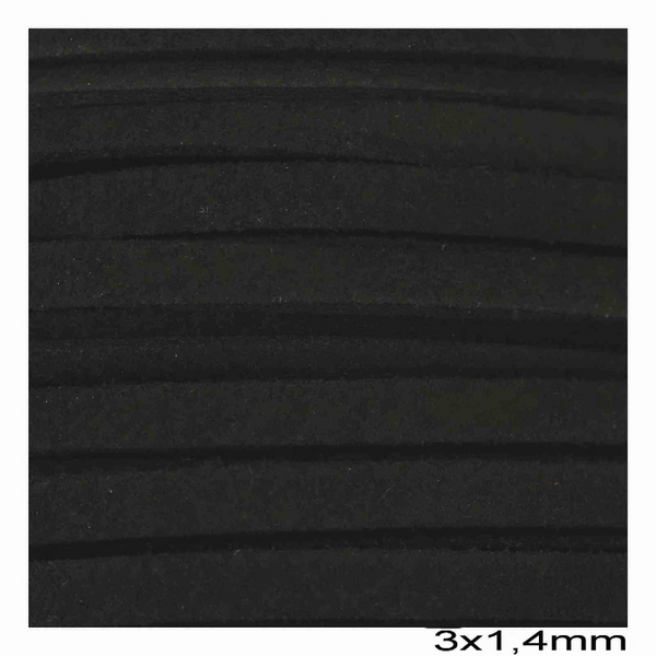 Κορδόνι suede πλακέ 3x1.4 mm σε συσκευασία 100 μέτρων - So Cute Cut