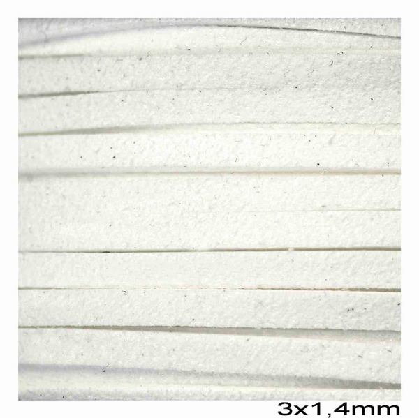 Κορδόνι suede πλακέ 3x1.4 mm σε συσκευασία 100 μέτρων - So Cute Cut