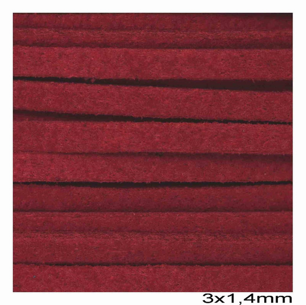 Κορδόνι suede πλακέ 3x1.4 mm σε συσκευασία 100 μέτρων - So Cute Cut