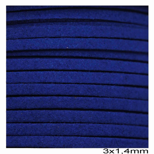 Κορδόνι suede πλακέ 3x1.4 mm σε συσκευασία 100 μέτρων - So Cute Cut
